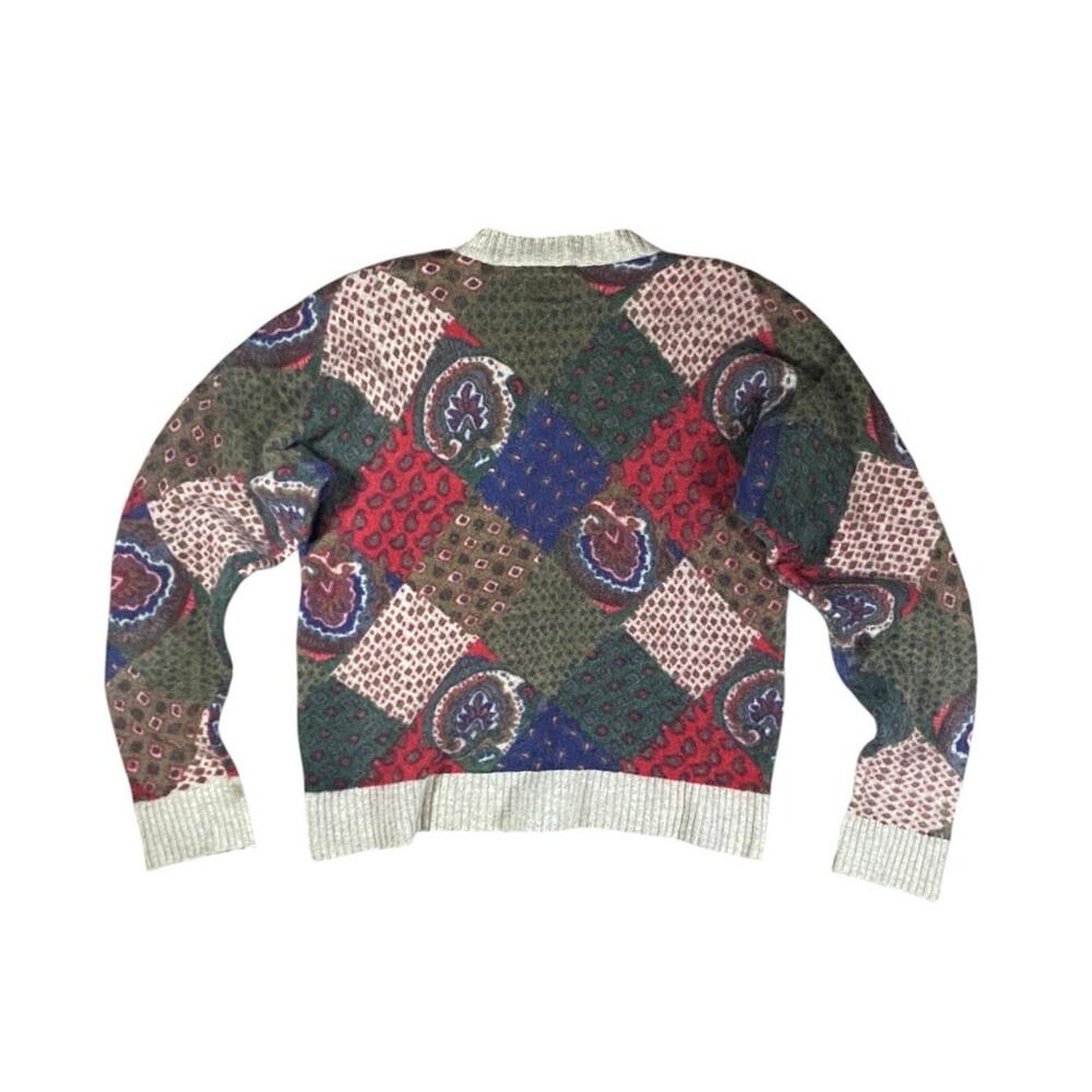 Vintage Tommy Hilfiger Lambswool Patchwork Knit Sweater - XL - Picture 5 of 5